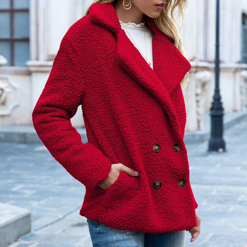 TEDDY BUTTON JACKET