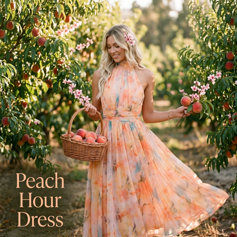 Elvira™ I Peach-Hour Dress