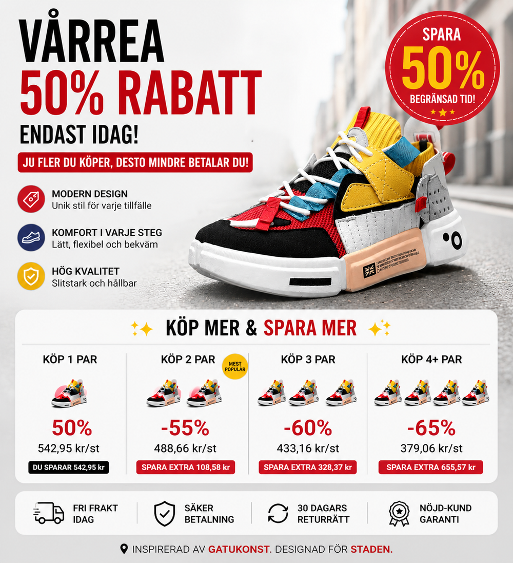Roblox™ | Moderna Unisex Artistiska Sneakers