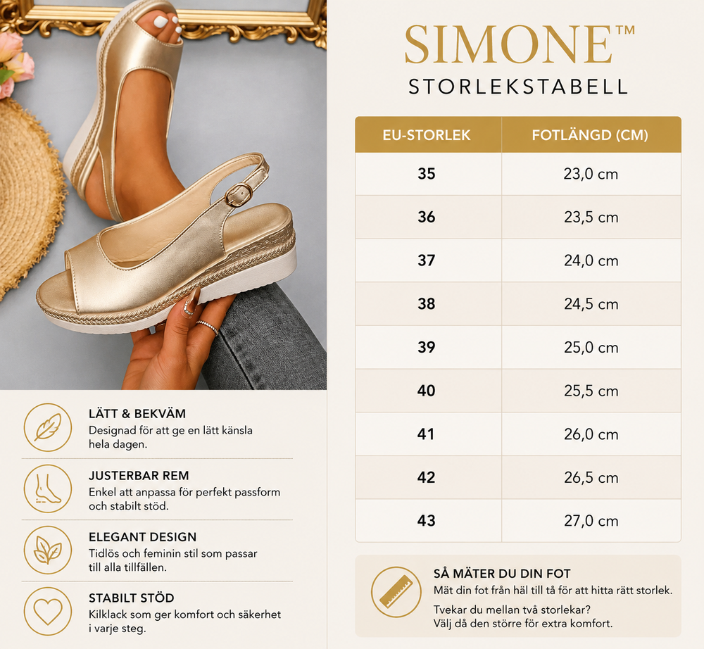 Simone™ | Ortopediska sandaler