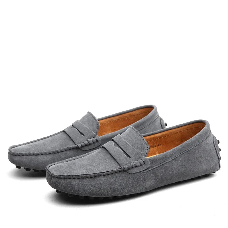 Suede Boat Loafers