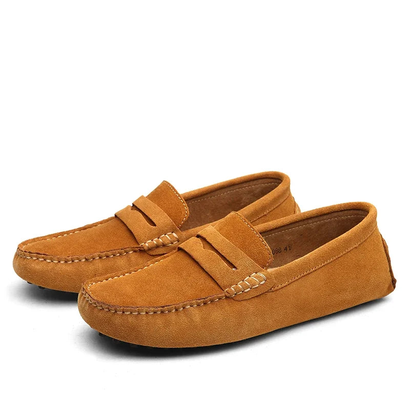Suede Boat Loafers