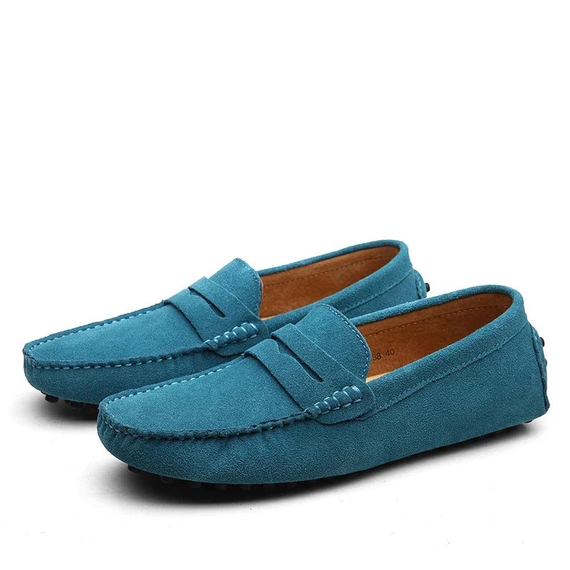 Suede Boat Loafers