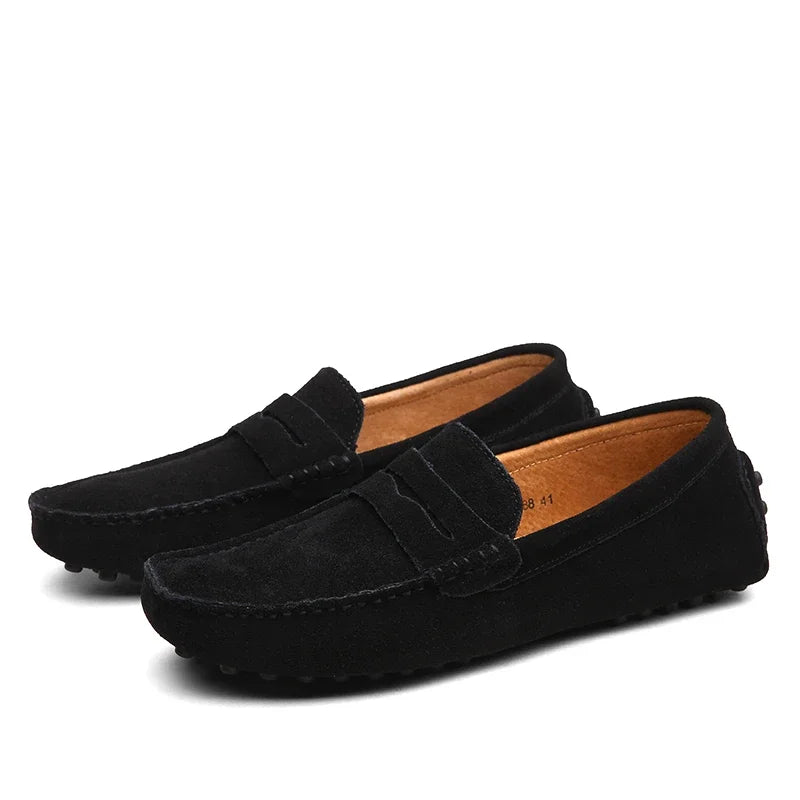 Suede Boat Loafers