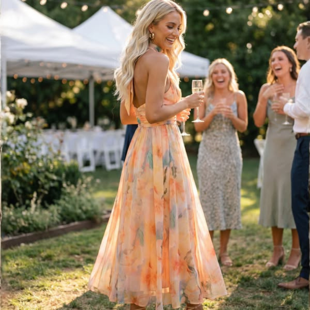 Elvira™ I Peach-Hour Dress