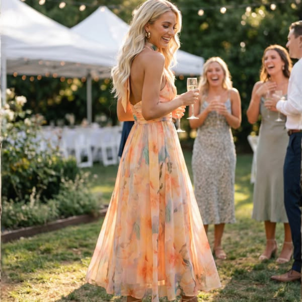 Elvira™ I Peach-Hour Dress