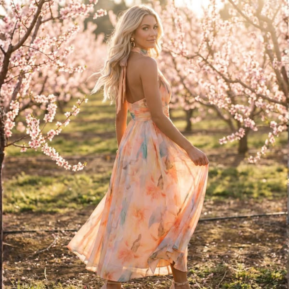 Elvira™ I Peach-Hour Dress